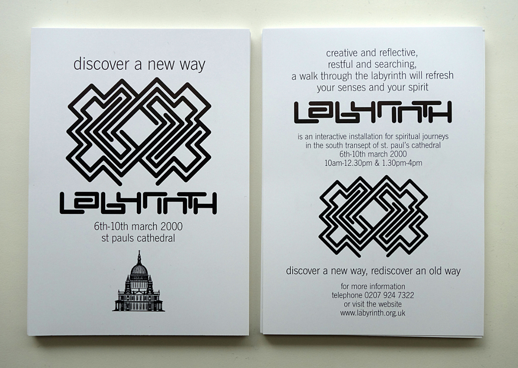 St Pauls Cathedral Labyrinth flyers
