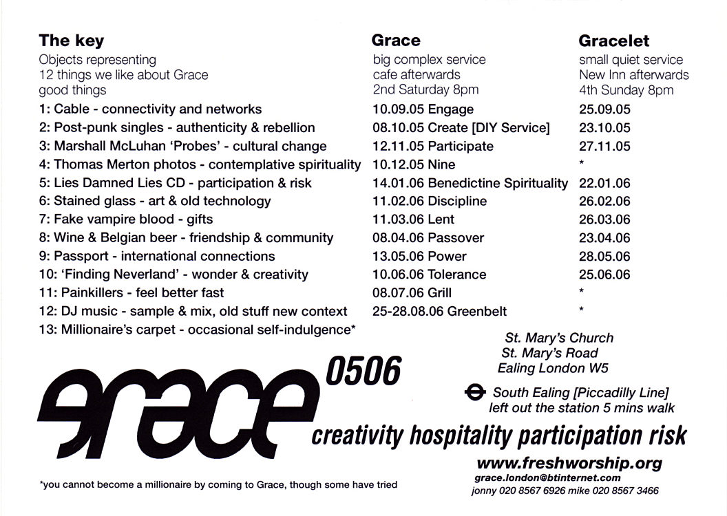 Grace 2005-06 flyer back