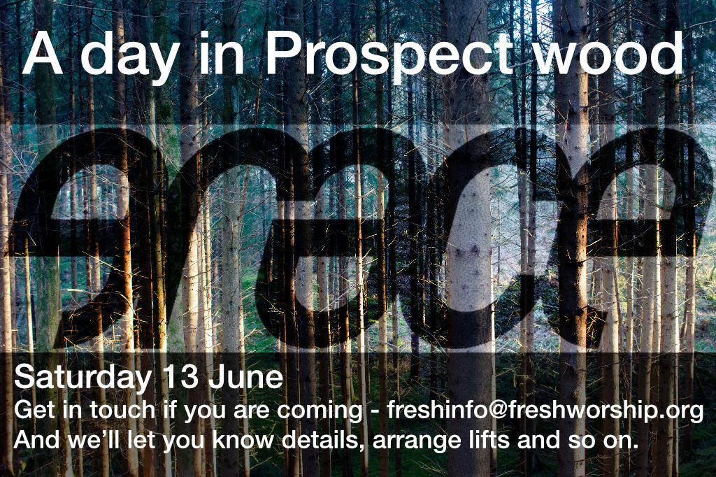 Get in touch if you are coming - freshinfo at freshworship.org - and we will give you details and arrange lifts