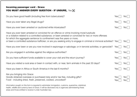 us landing card